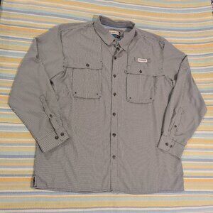 ⭐ Magellan Outdoors Mag Wick Fish Gear Angler Fit button down shirt 2XL